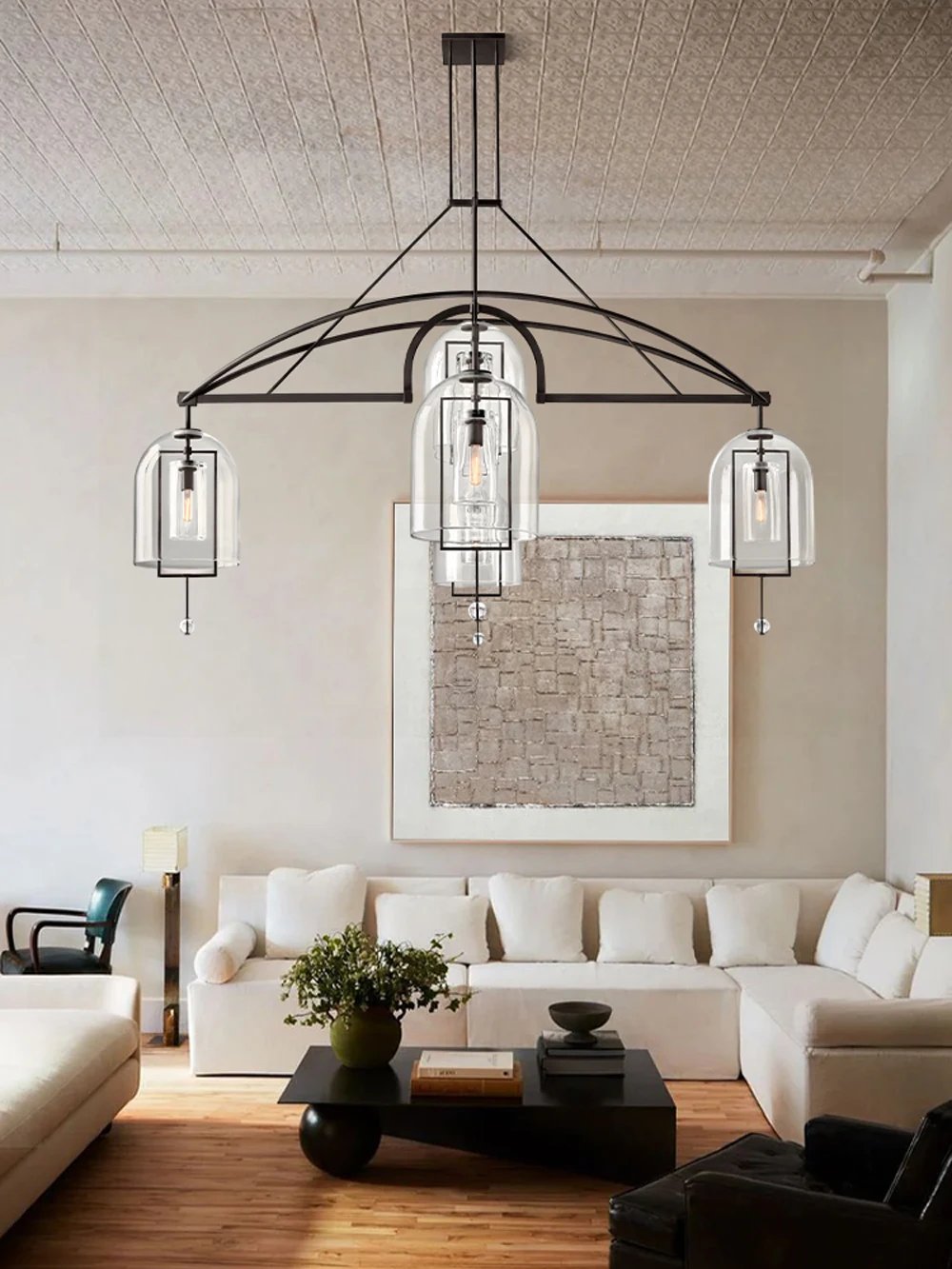 American Series Vintage Brass Lighting Decorative Lighting, Glass Covered Copper