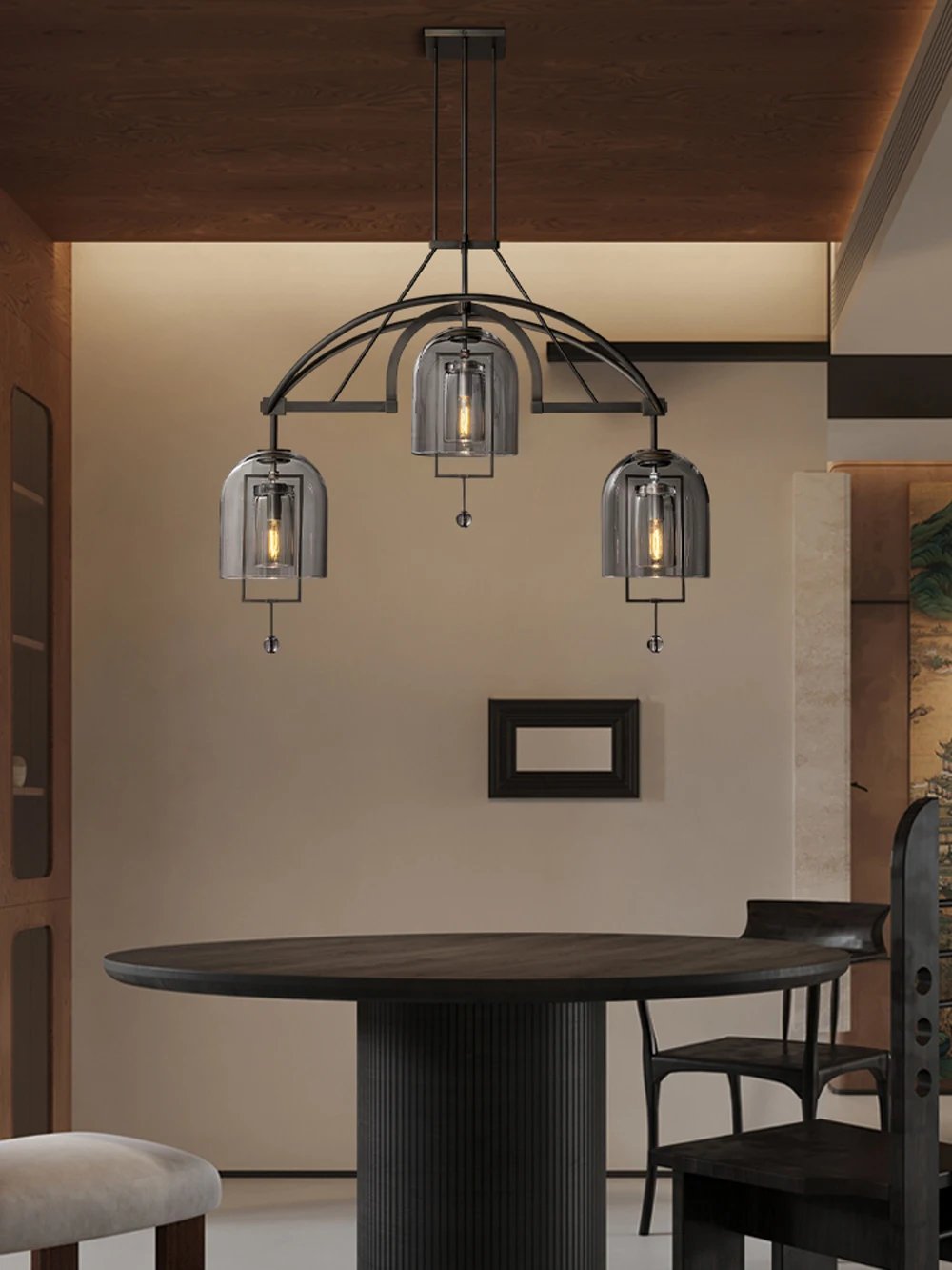 American Series Vintage Brass Lighting Decorative Lighting, Glass Covered Copper