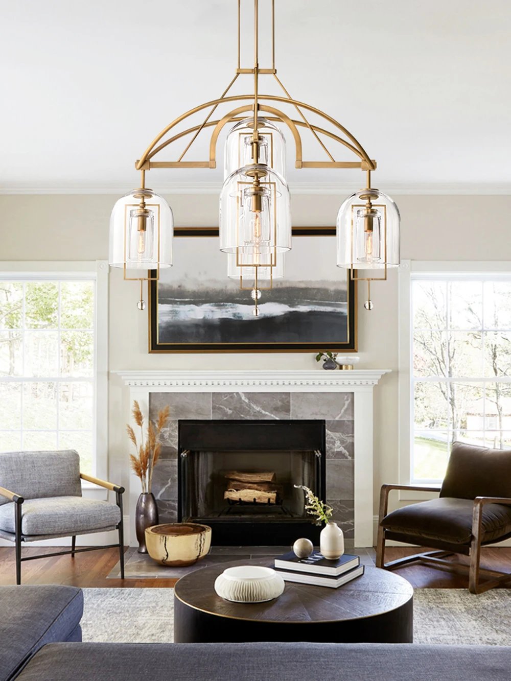 Decorative Lighting, Glass Covered Copper