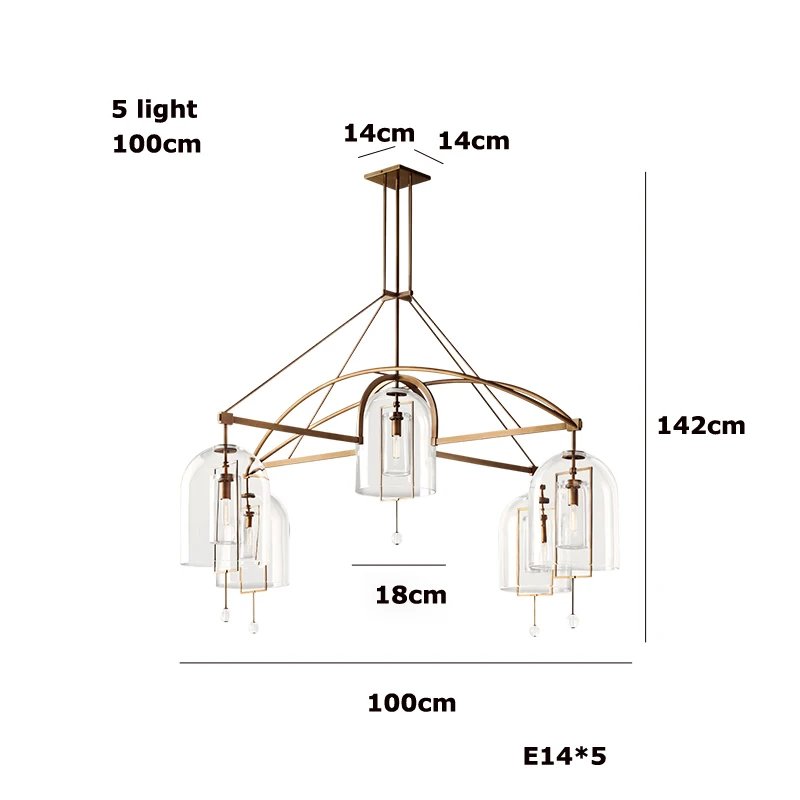 100cm 5 light