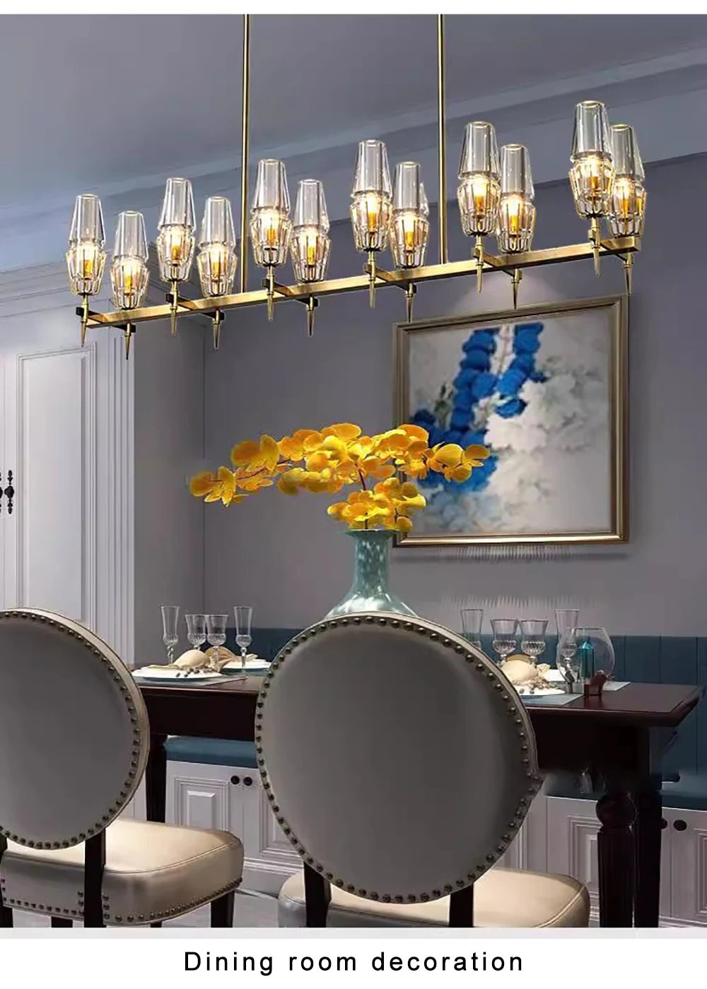 ceiling chandelier with crystal lustre Suitable for living room, bedroom Home interior lighting