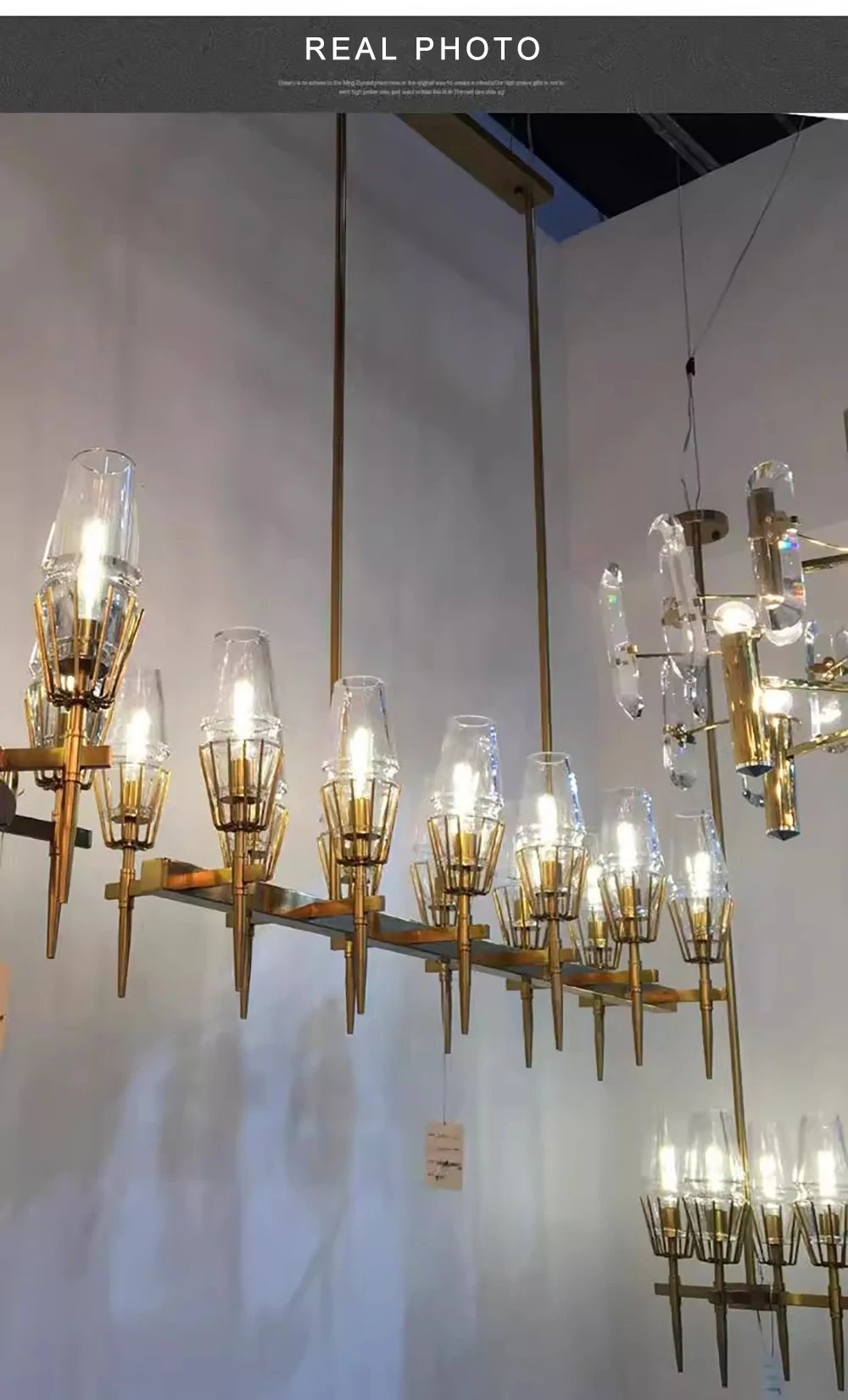 ceiling chandelier with crystal lustre Suitable for living room, bedroom Home interior lighting