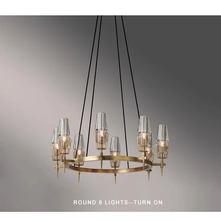 ceiling chandelier with crystal lustre Suitable for living room, bedroom Home interior lighting