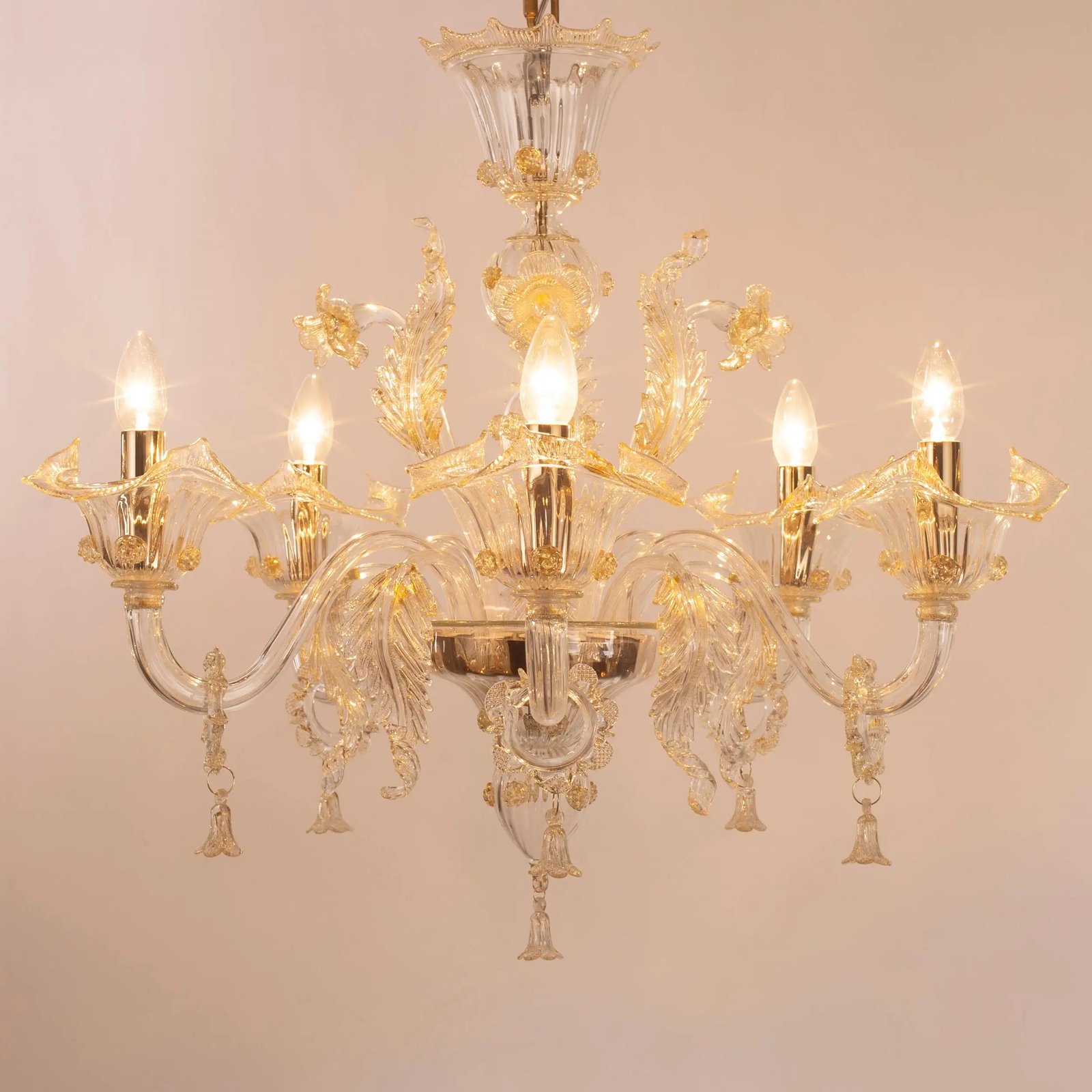 Murano Chandelier Glass Lamp Modern