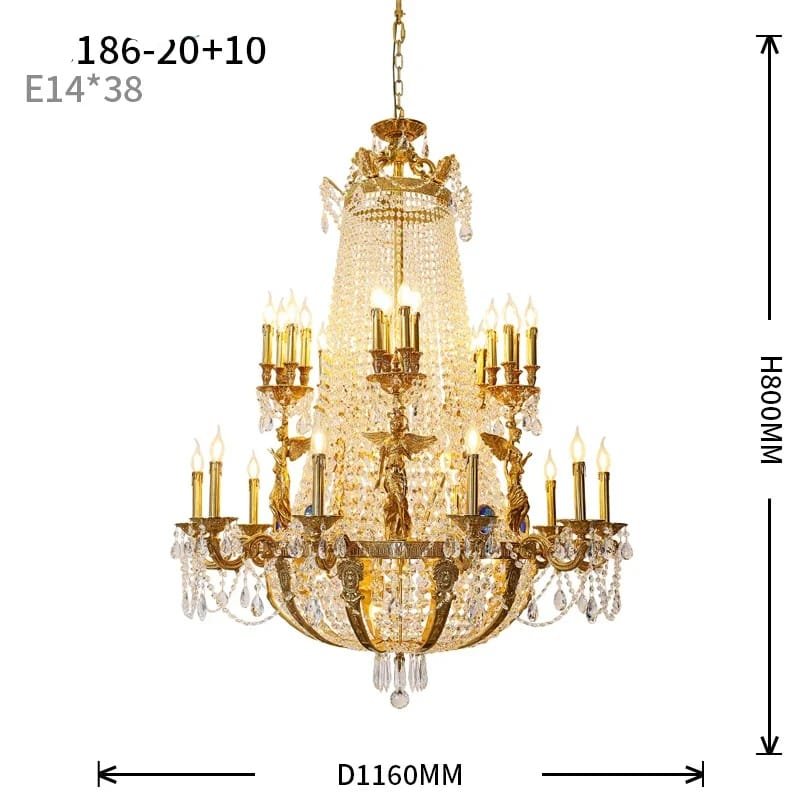 30 bulbs D116 H150cm