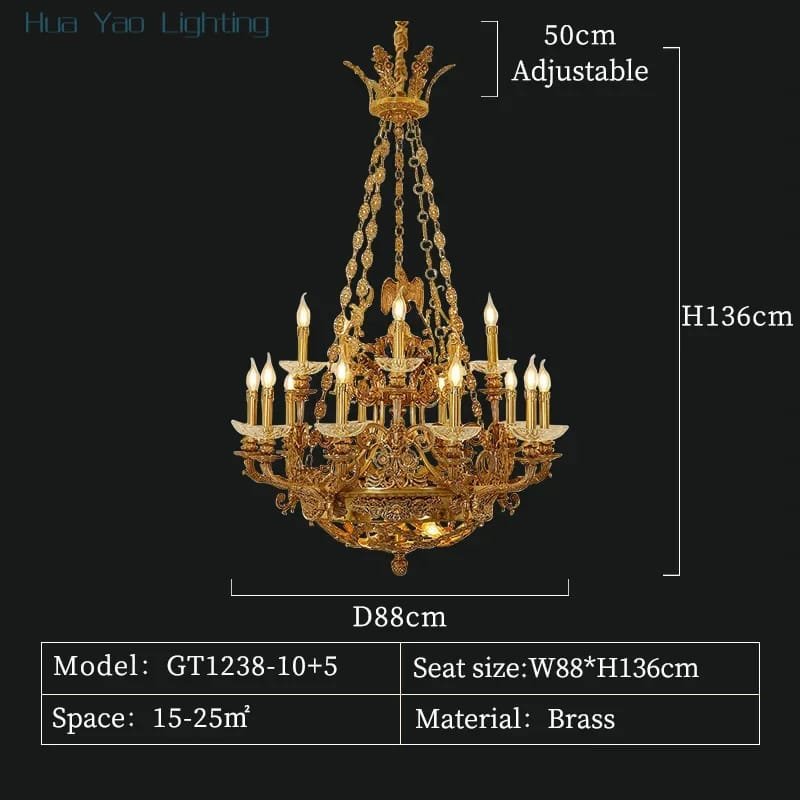 15 lights D88 H136cm