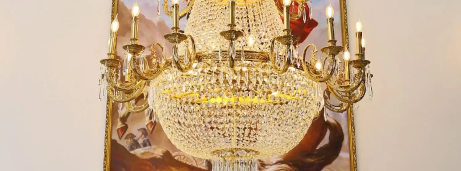 French style all-copper crystal chandelier European large