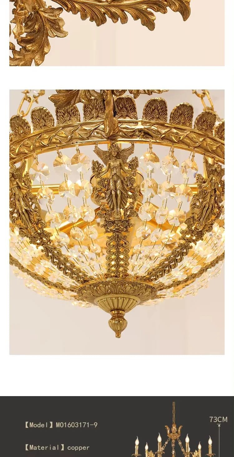 Pendant Light Vintage All Copper Chandeliers