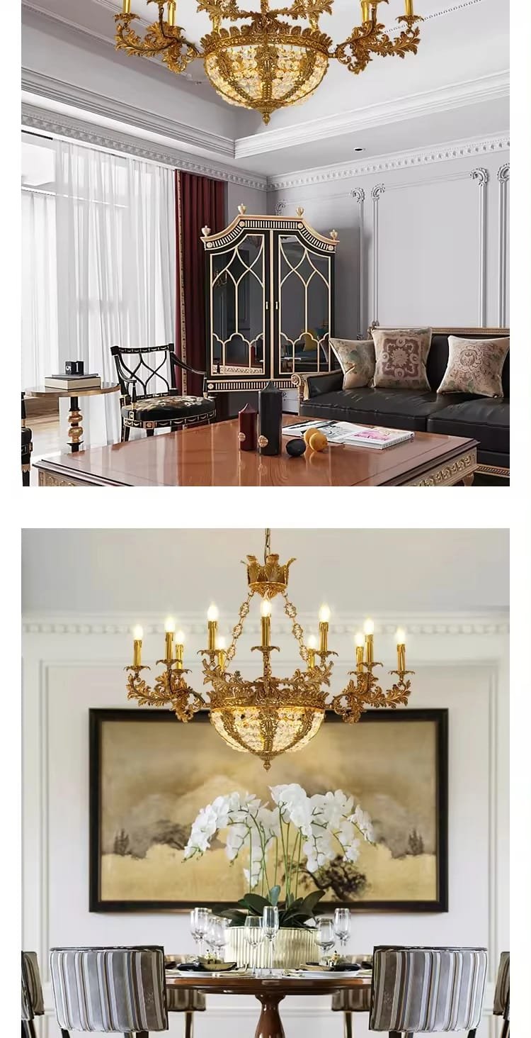 Pendant Light Vintage All Copper Chandeliers