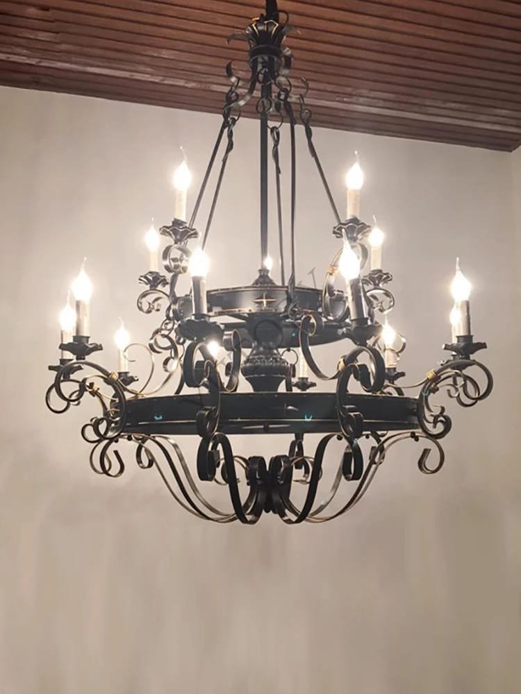 American large chandelier wrought iron Lighting