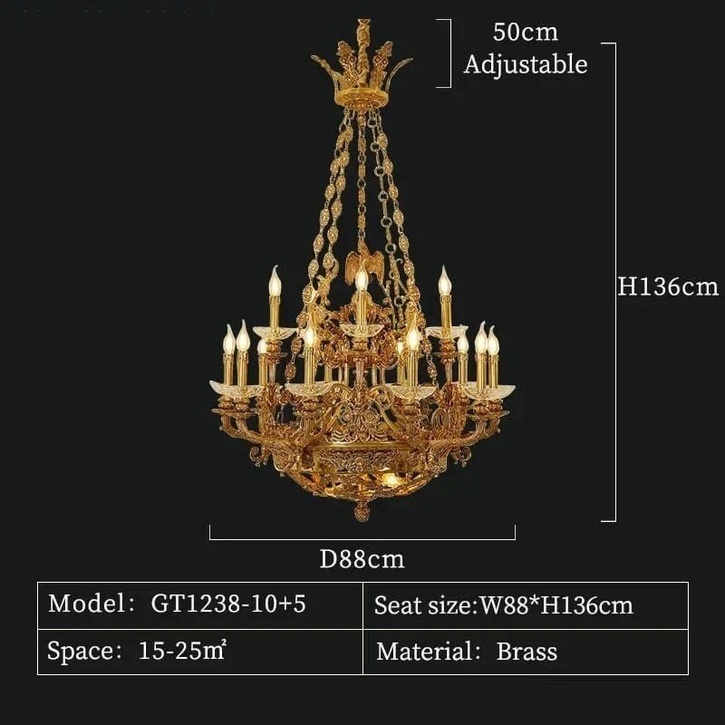 15 lights D88 H136cm