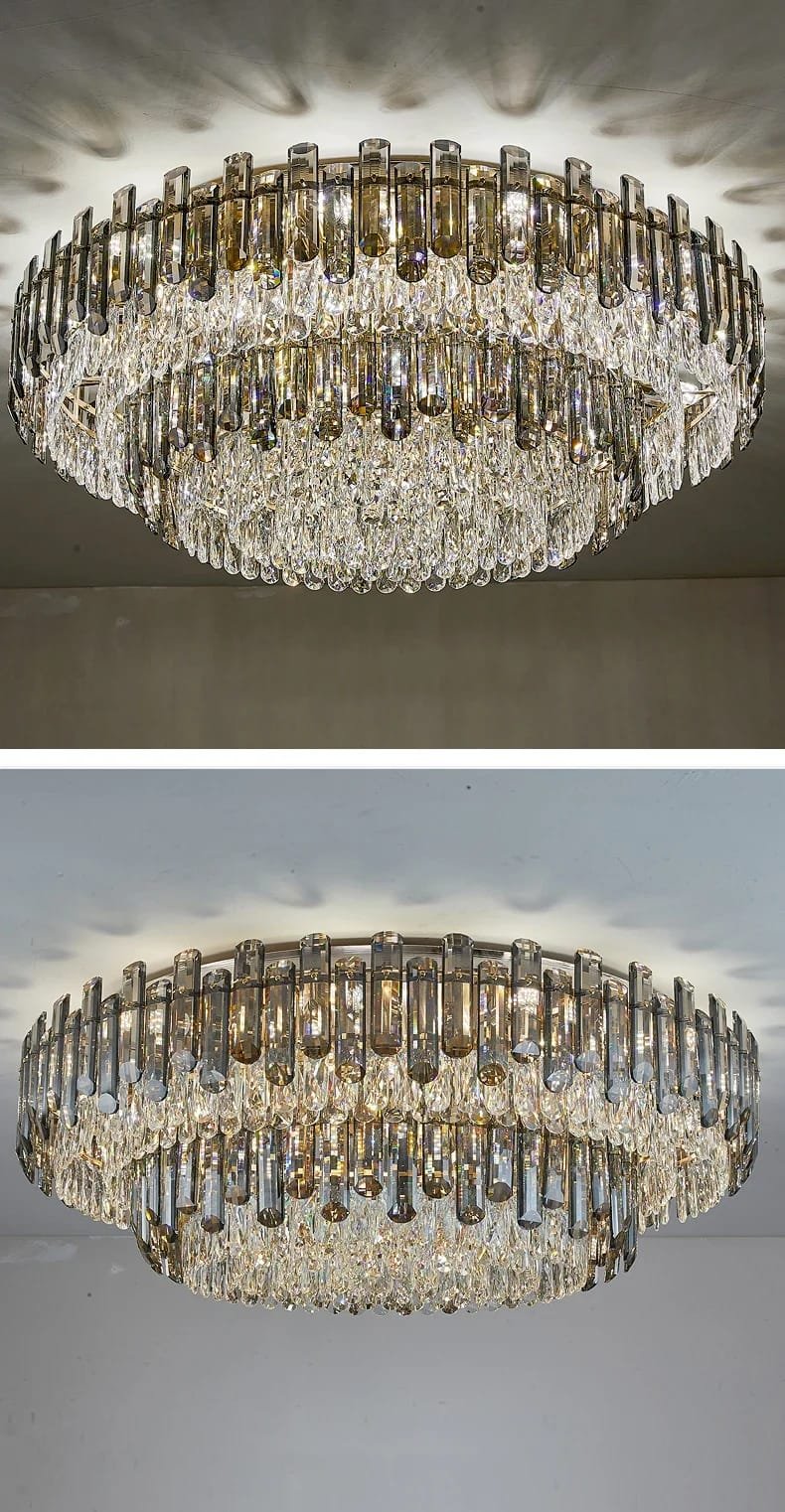 Grey crystal ceiling chandelier for living room modern Grey crystal ceiling chandelier for living room modern