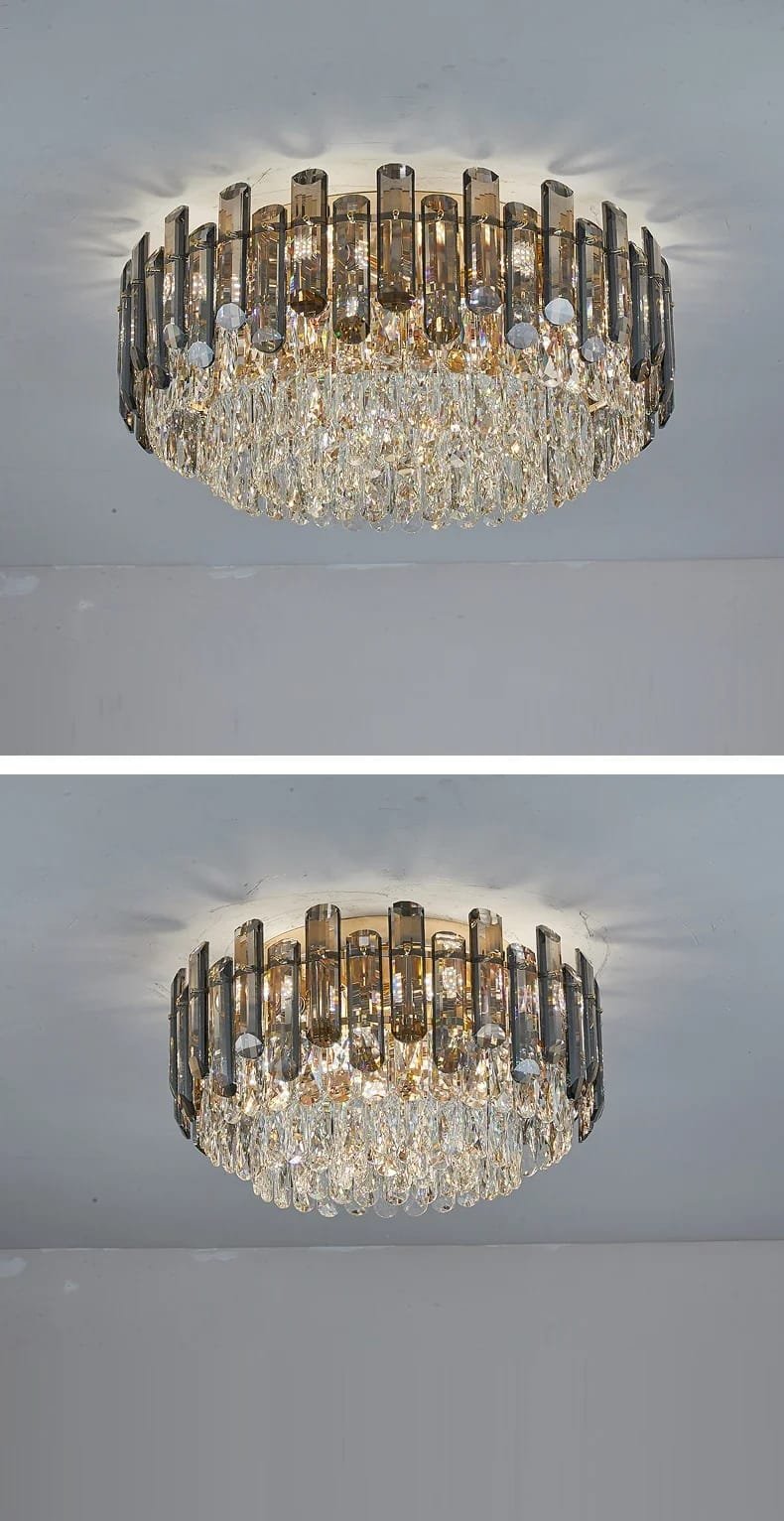 Grey crystal ceiling chandelier for living room modern Grey crystal ceiling chandelier for living room modern