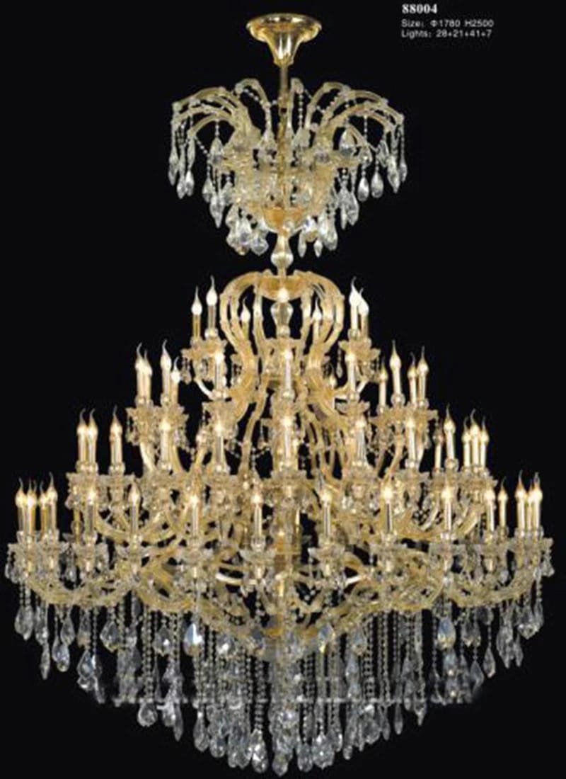 Large Crystal Chandelier Modern Living Room Lobby Hotel Lamp Luxury Villa