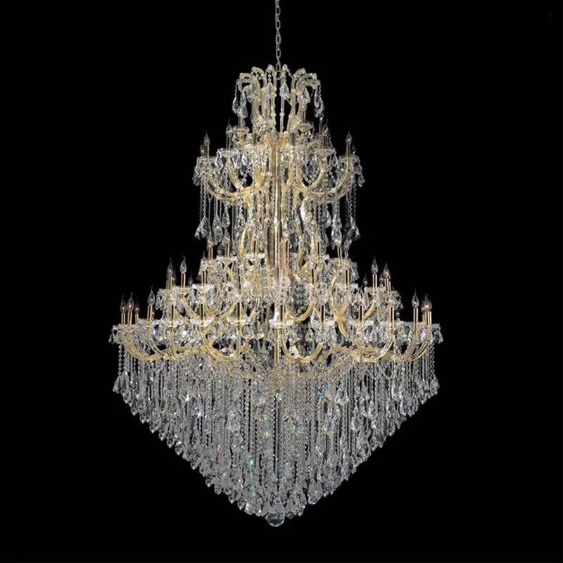Large Crystal Chandelier Modern Living Room Lobby Hotel Lamp Luxury Villa