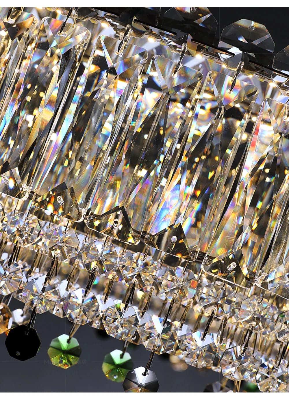 K9 Crystal Ceiling Lamps Stainless Steel Light Fixture