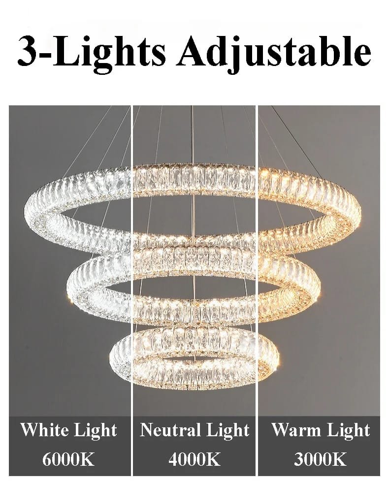LED Pendant K9 Crystal Chandelier Lights Lighting Decoration Fixture
