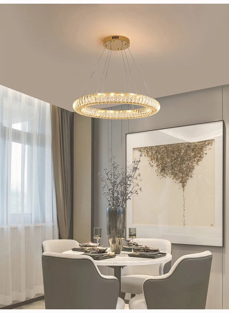 LED Pendant K9 Crystal Chandelier Lights Lighting Decoration Fixture