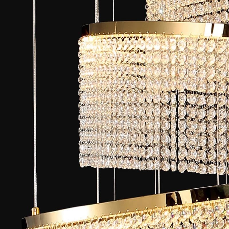 Crystal Chandelier Stair Pendant Lights Interior Lighting