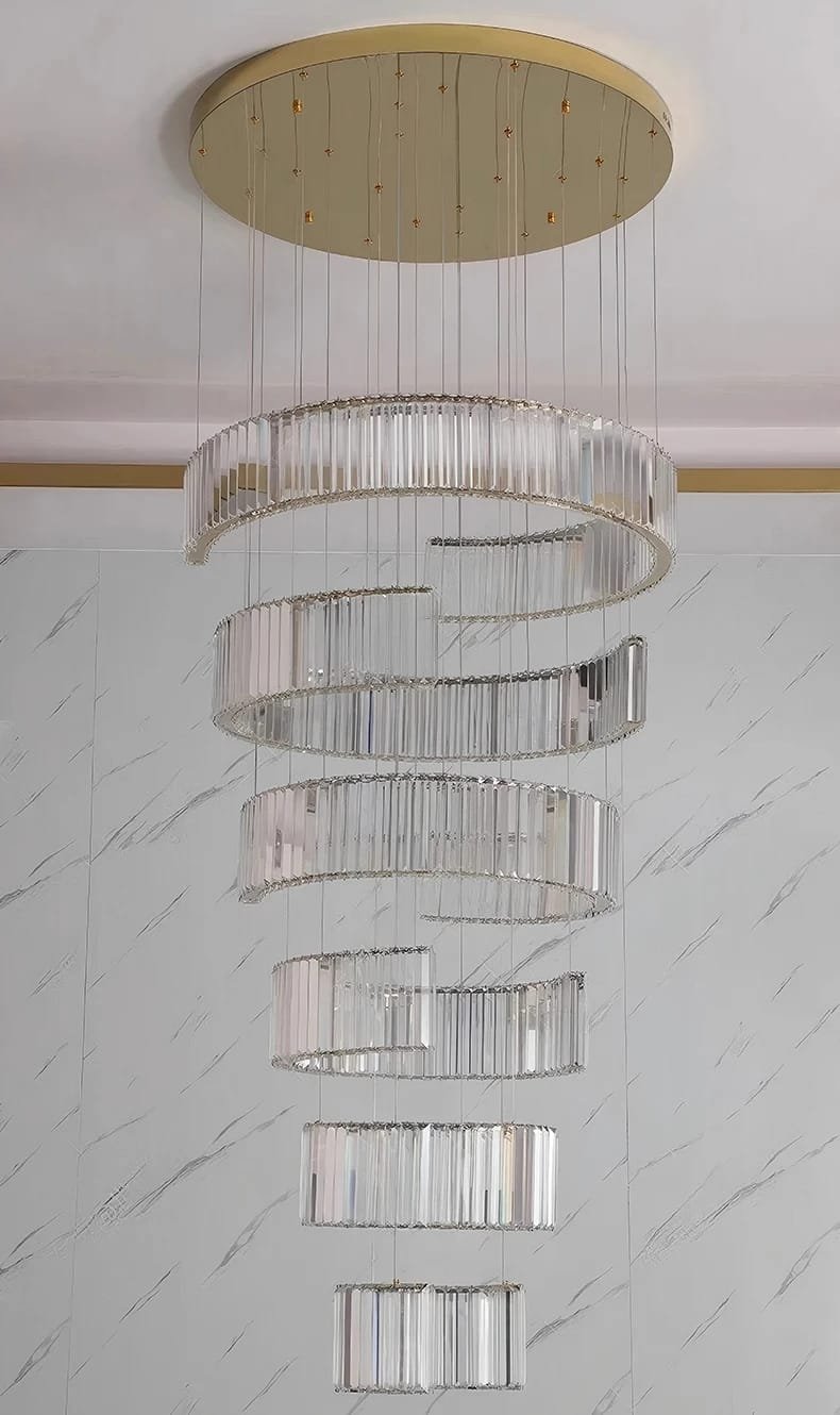 Stair Pendant Lights Interior Lighting Home Decoration Modern Crystal Chandeliers