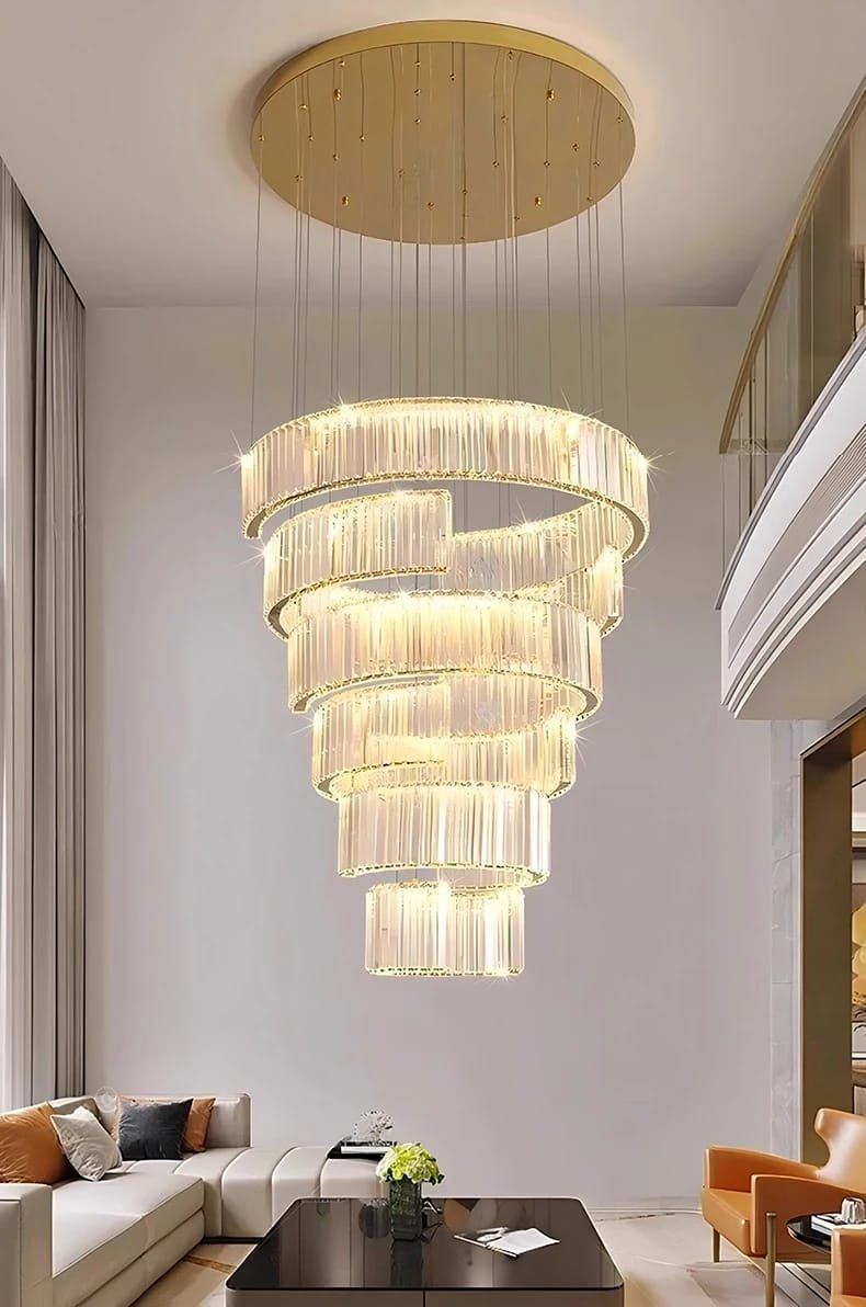 Stair Pendant Lights Interior Lighting Home Decoration Modern Crystal Chandeliers