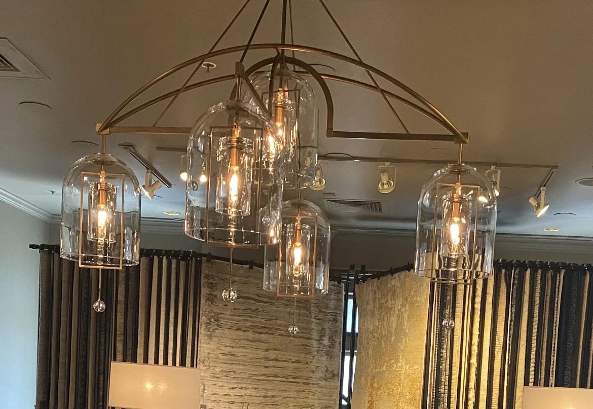 modern brass chandelier for living room