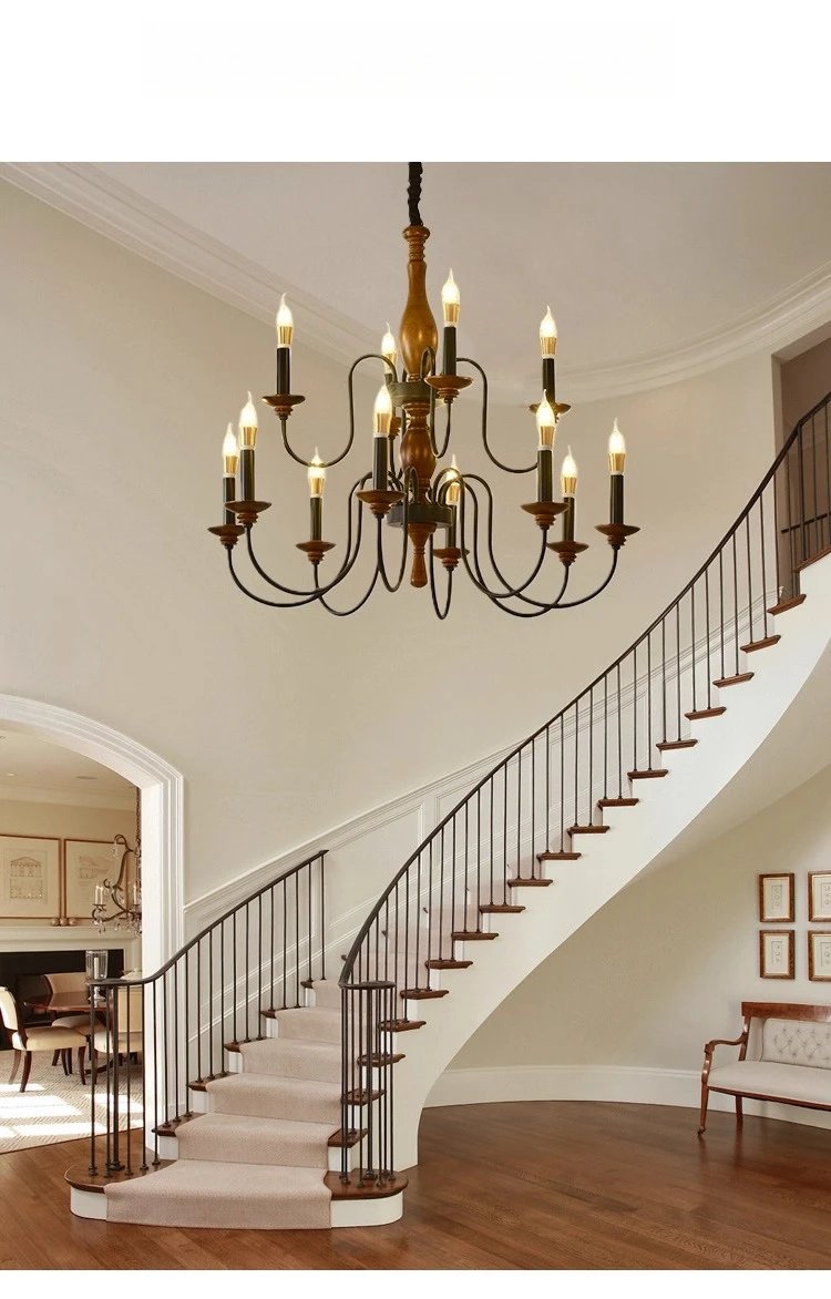 Solid Wood Ceiling Chandelier Lighting Fixture Solid Wood Ceiling Chandelier Lighting Fixture