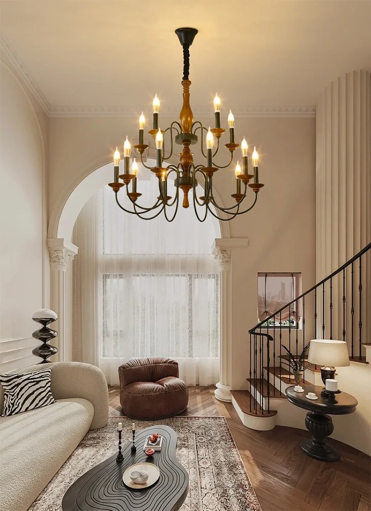 Solid Wood Ceiling Chandelier Lighting Fixture lighting Fixture