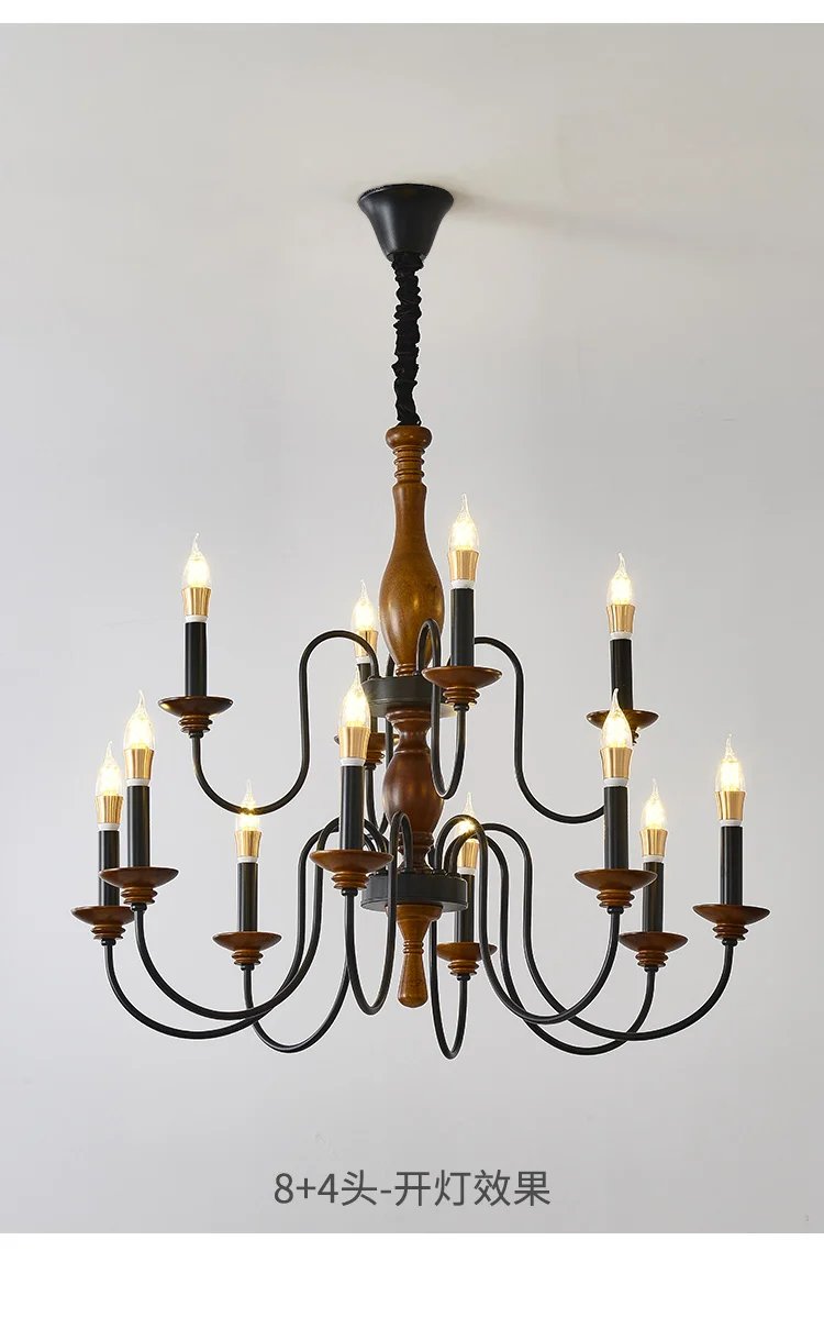 Solid Wood Ceiling Chandelier Lighting Fixture Solid Wood Ceiling Chandelier Lighting Fixture
