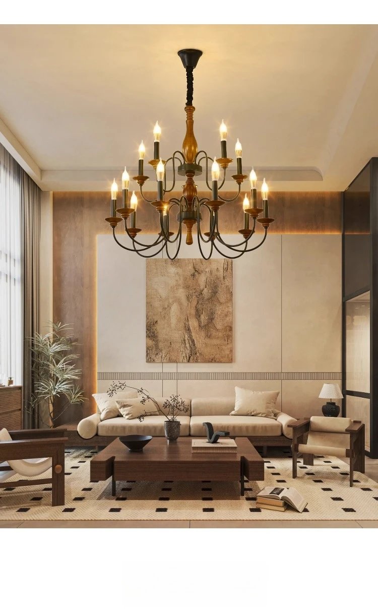 Solid Wood Ceiling Chandelier Lighting Fixture Solid Wood Ceiling Chandelier Lighting Fixture