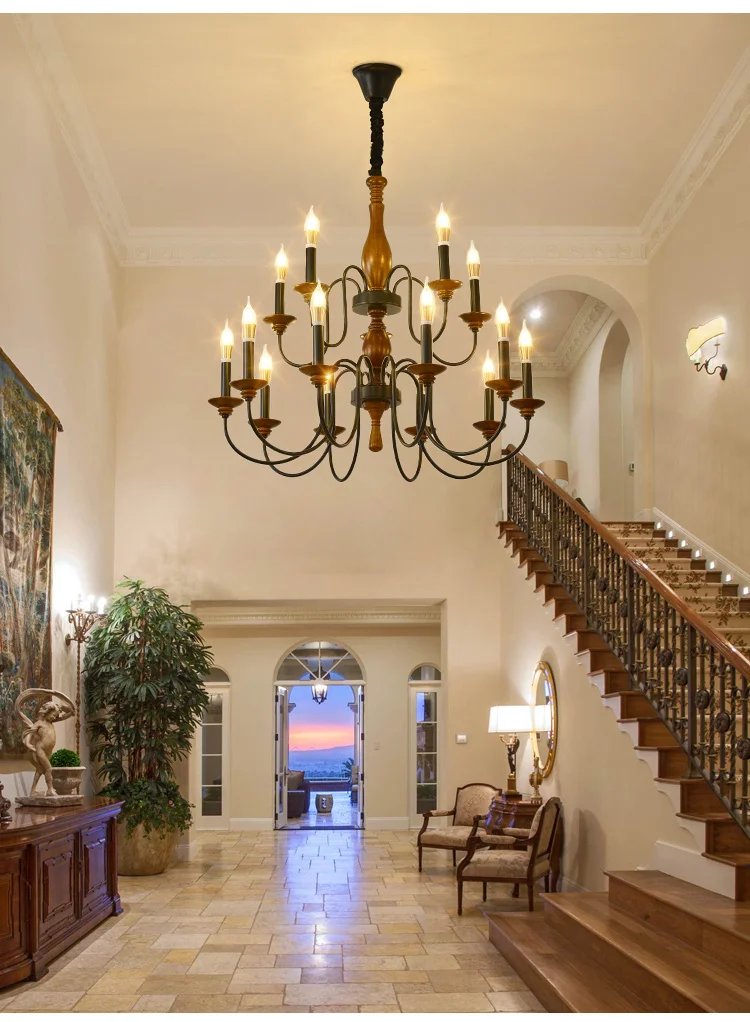 Solid Wood Ceiling Chandelier Lighting Fixture Solid Wood Ceiling Chandelier Lighting Fixture