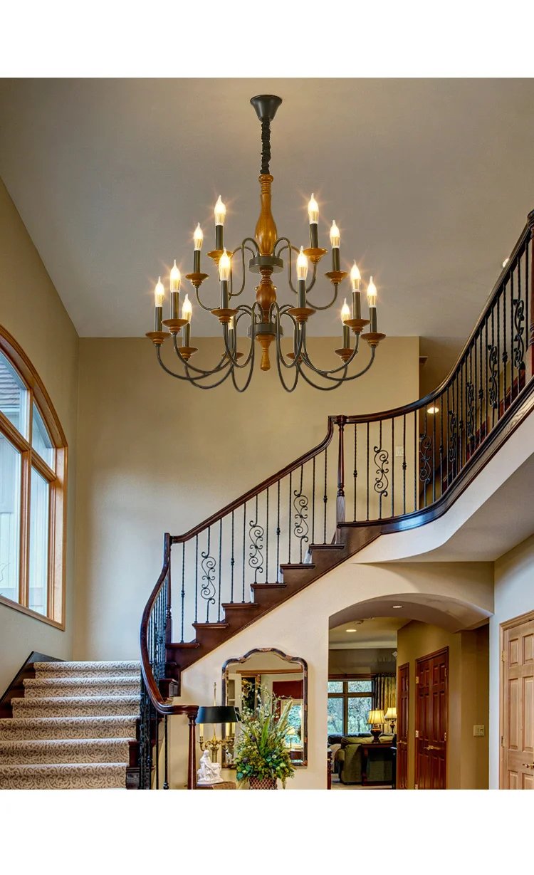 Solid Wood Ceiling Chandelier Lighting Fixture Solid Wood Ceiling Chandelier Lighting Fixture