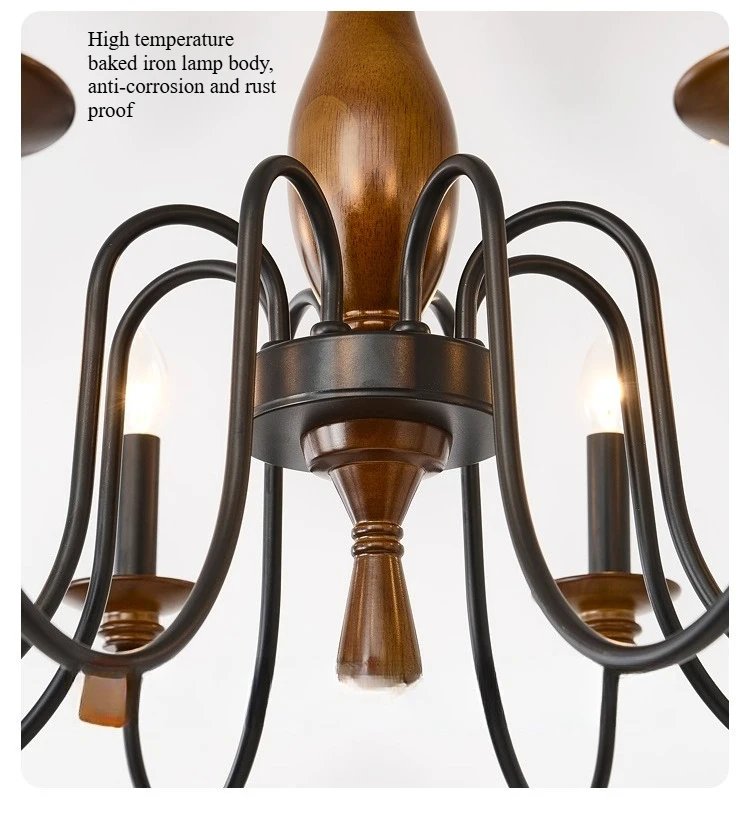 Solid Wood Ceiling Chandelier Lighting Fixture Solid Wood Ceiling Chandelier Lighting Fixture