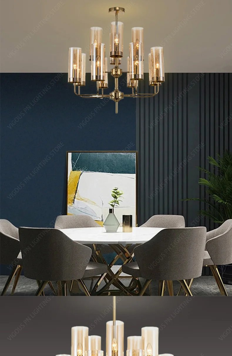 Modern Glass Chandelier Pendant Indoor Lighting Fixtures Indoor Lighting Fixtures