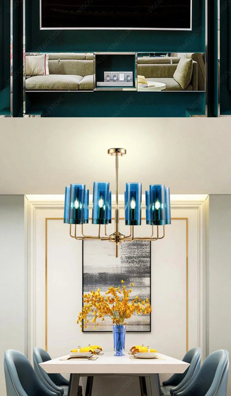 Modern Glass Chandelier Pendant Indoor Lighting Fixtures Modern Glass Chandelier Pendant Indoor Lighting Fixtures