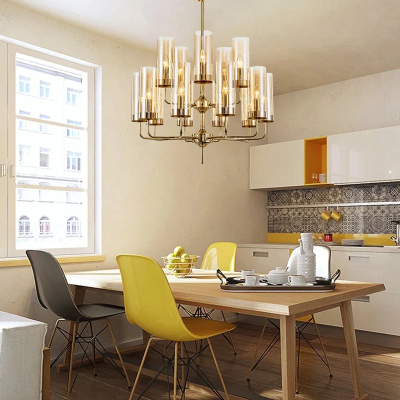 Modern Glass Chandelier Pendant Indoor Lighting Fixtures