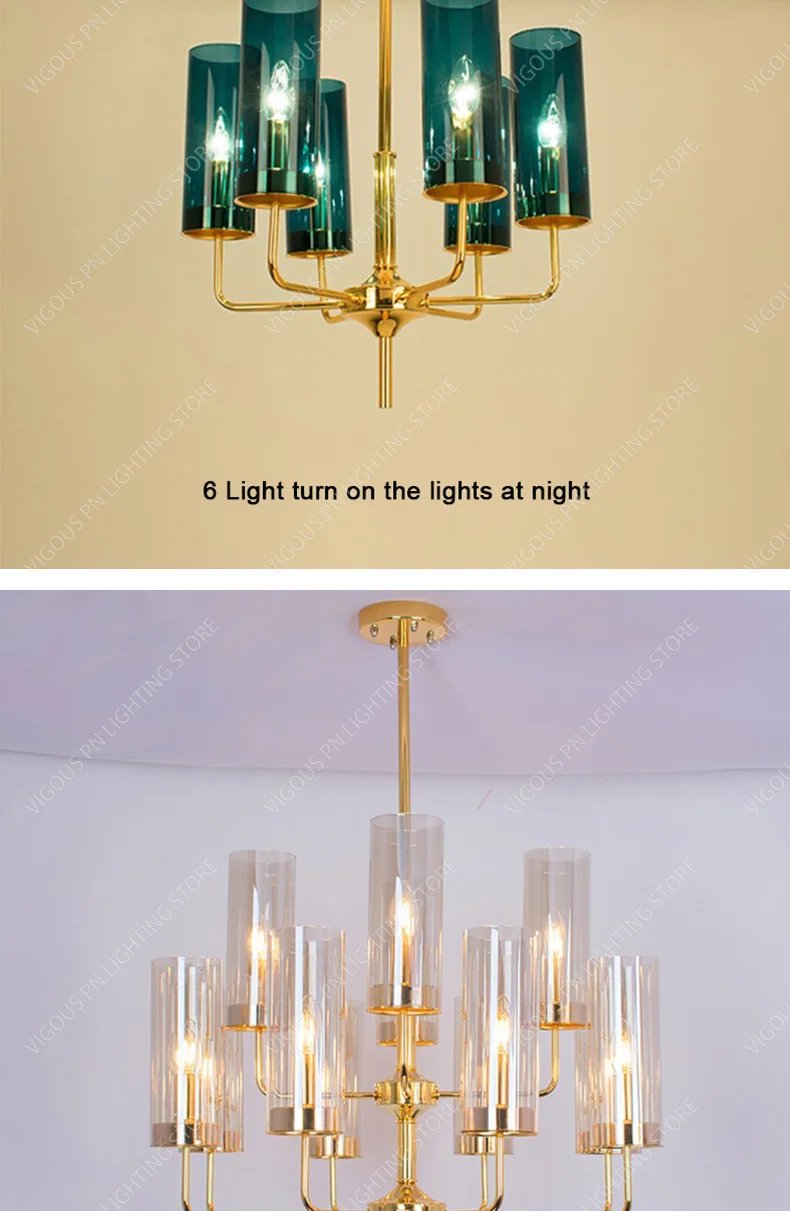 Modern Glass Chandelier Pendant Indoor Lighting Fixtures Indoor Lighting Fixtures