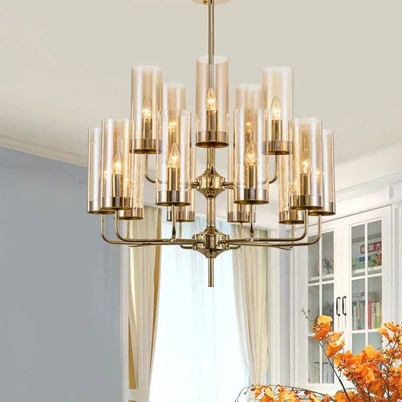 Modern Glass Chandelier Pendant Indoor Lighting Fixtures