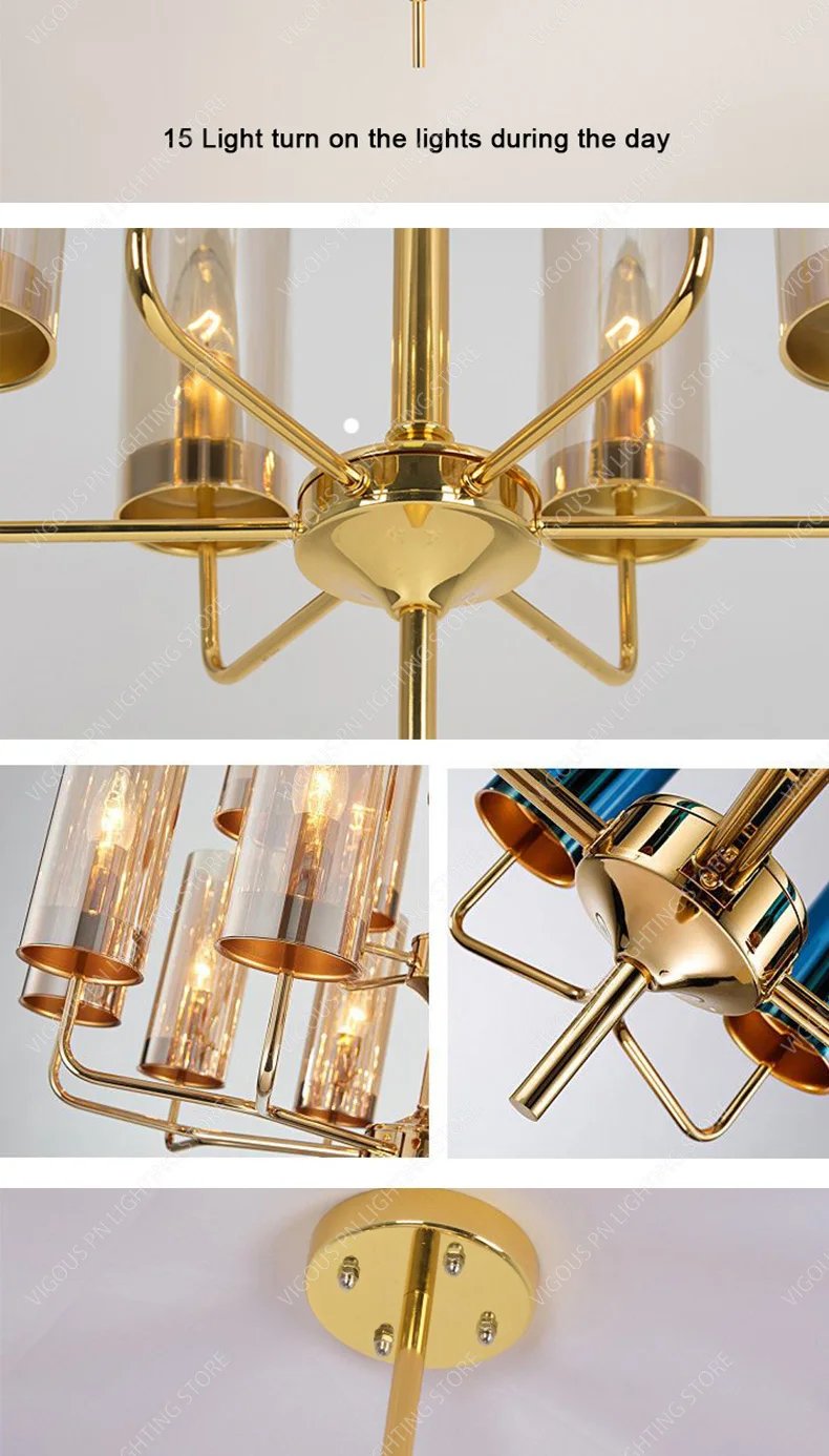Modern Glass Chandelier Pendant Indoor Lighting Fixtures Lighting Fixtures