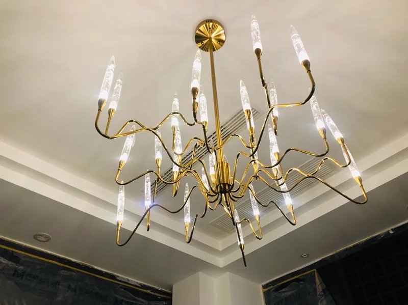 Home Decoration Chandelier Pendant French Candlestick Crystal Lamp Crystal Lamp