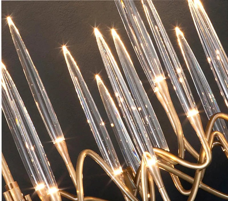 Home Decoration Chandelier Pendant French Candlestick Crystal Lamp Crystal Lamp