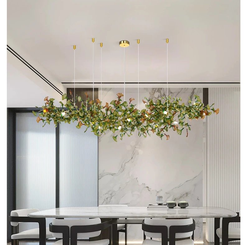 Modern Gingko Chandelier Custom Lights Glass Chandelier