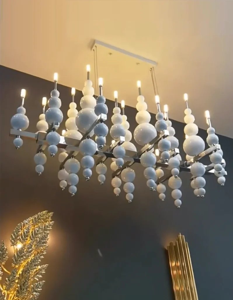 Decorative Stones Chandelier Large/ lighting