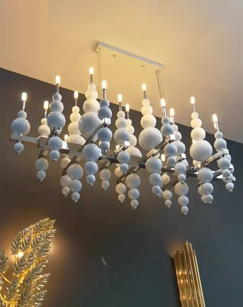 Decorative Stones Chandelier Large/ lighting