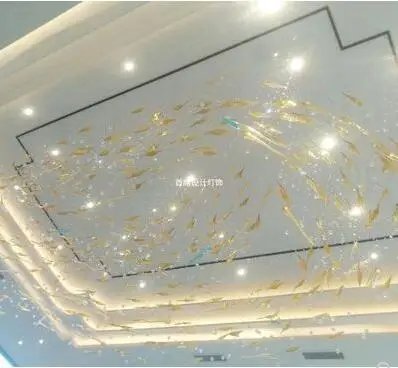Luxury Art chandelier Hotel Stylish Glass Pendant Lamp