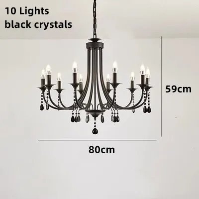 10 Arm black crystal