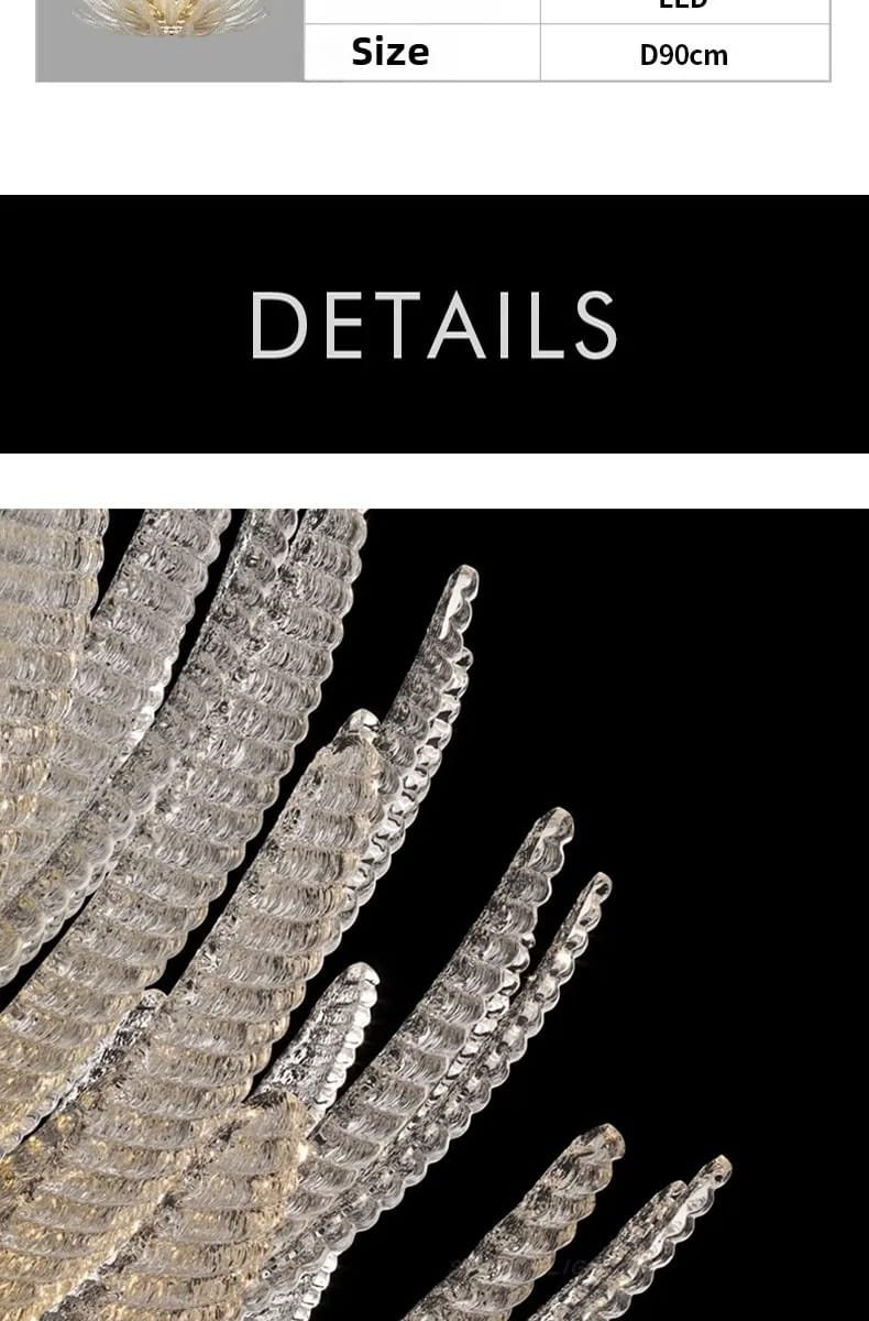 Agave Murano Suspension Chandelier Lighting