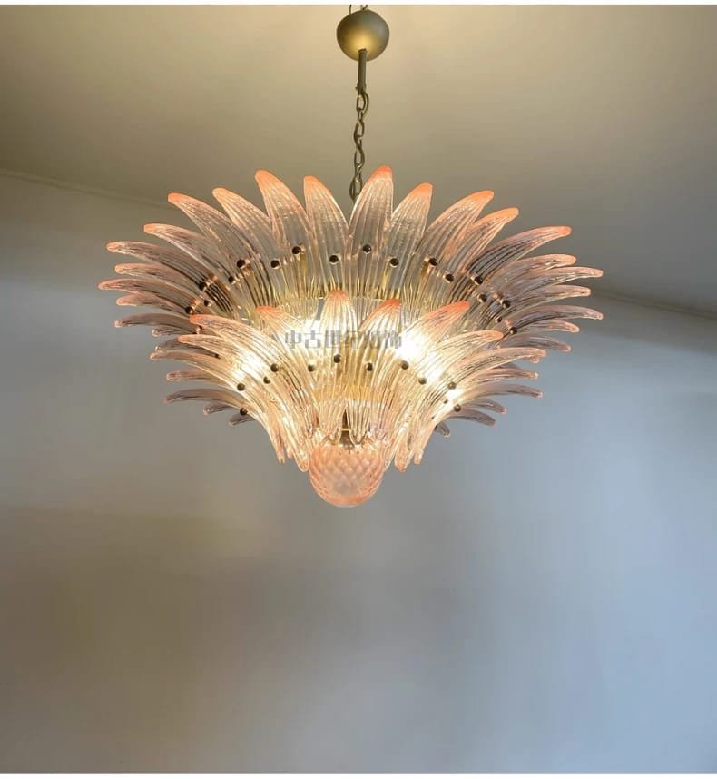 French Vintage Glass Monolara Chandelier Living Room French Vintage Glass Monolara Chandelier Living Room