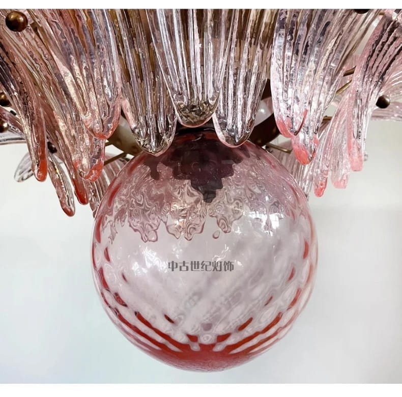 French Vintage Glass Monolara Chandelier Living Room French Vintage Glass Monolara Chandelier Living Room