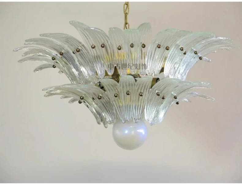 French Vintage Glass Monolara Chandelier Living Room French Vintage Glass Monolara Chandelier Living Room